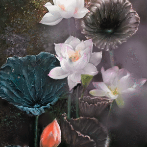 Spirit of Love oil painting – original romantic artwork by Nam Hoang