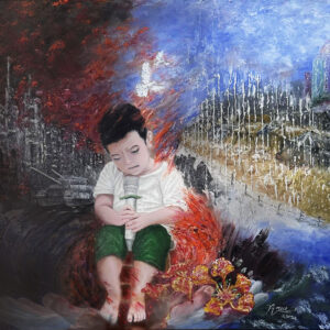 Fine art print expressing peace, harmony, and unity through symbolic imagery